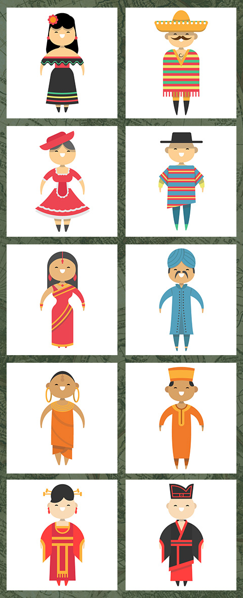 free people icons - People-around-the-world-icons