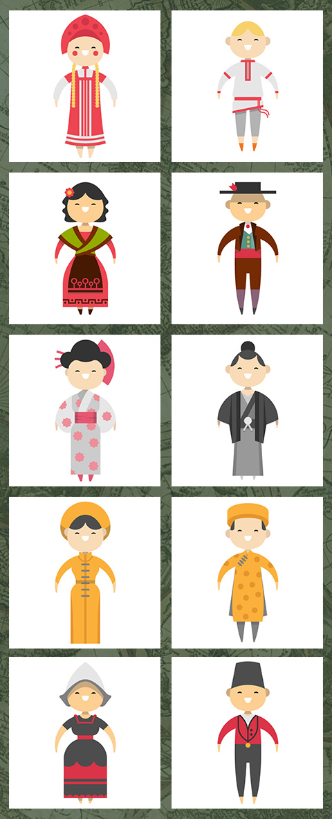 free people icons - People-around-the-world-icons