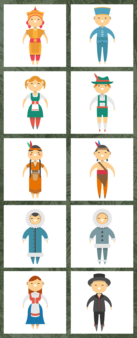 free people icons - People-around-the-world-icons