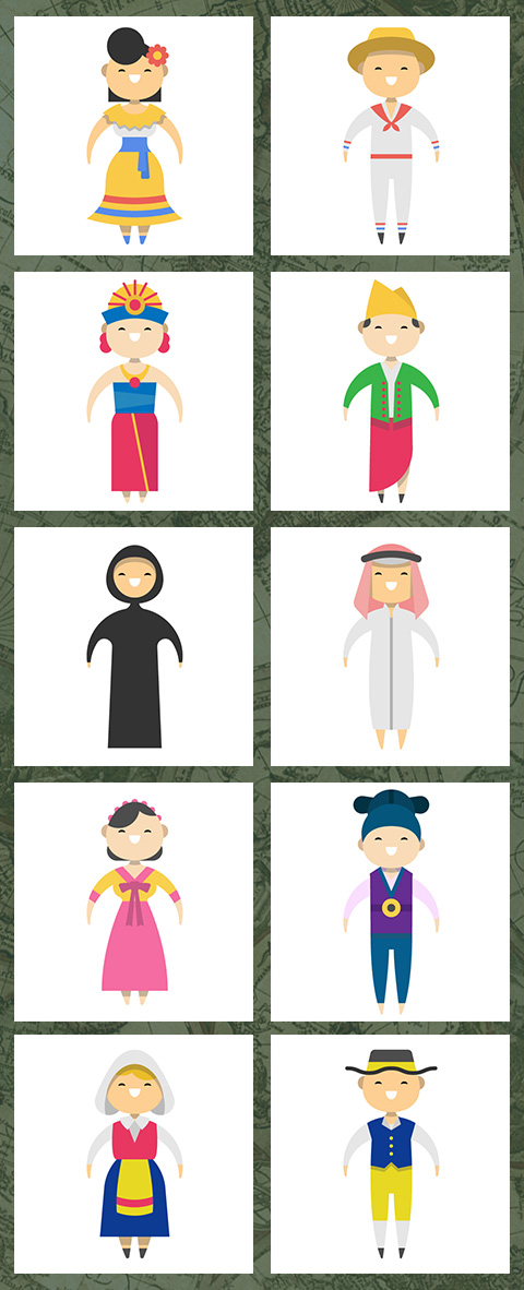 free people icons - People-around-the-world-icons