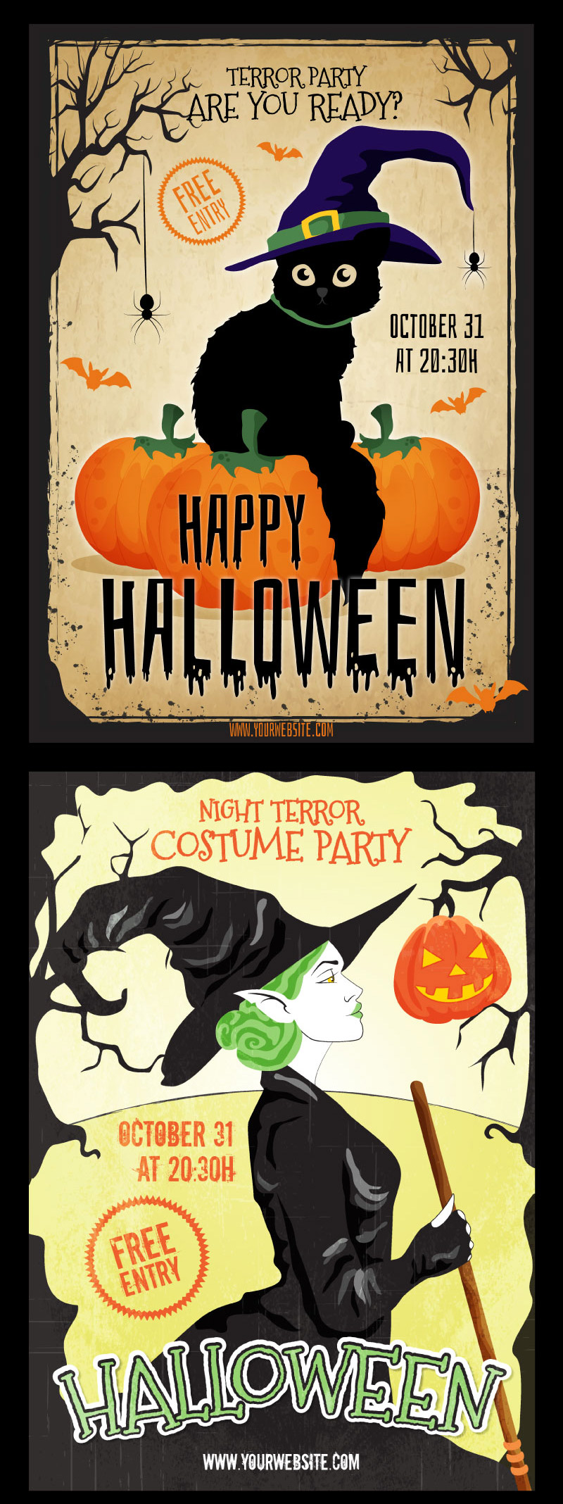 free halloween posters - free-halloween-posters-preview-01