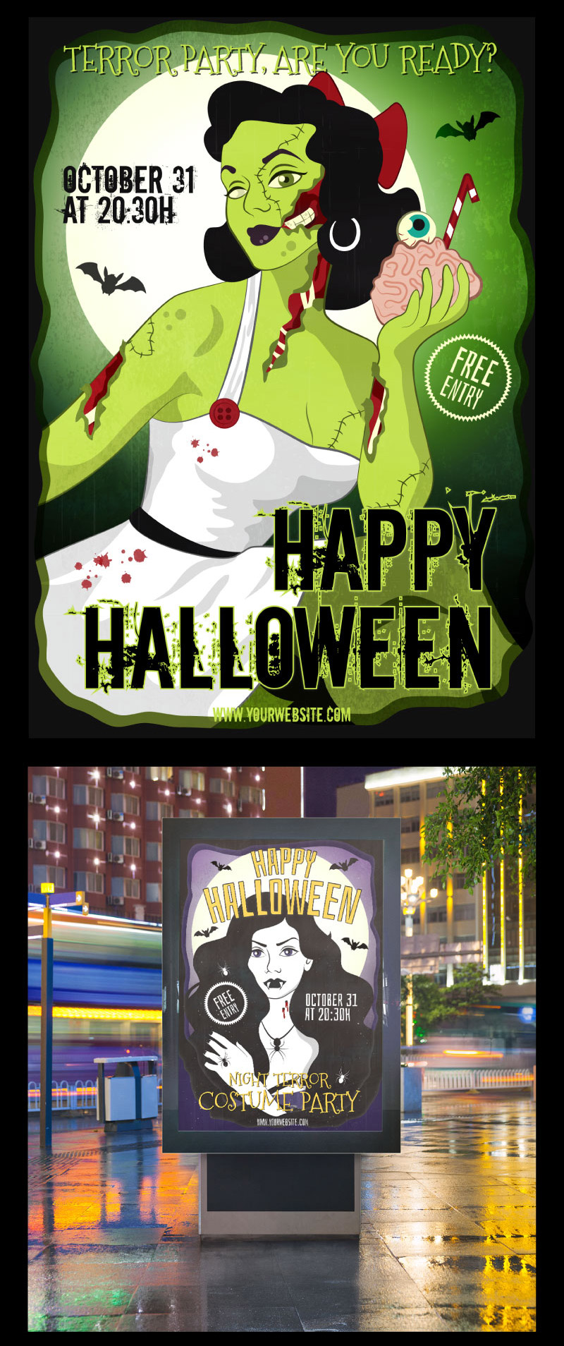 free halloween posters - free-halloween-posters-preview-03
