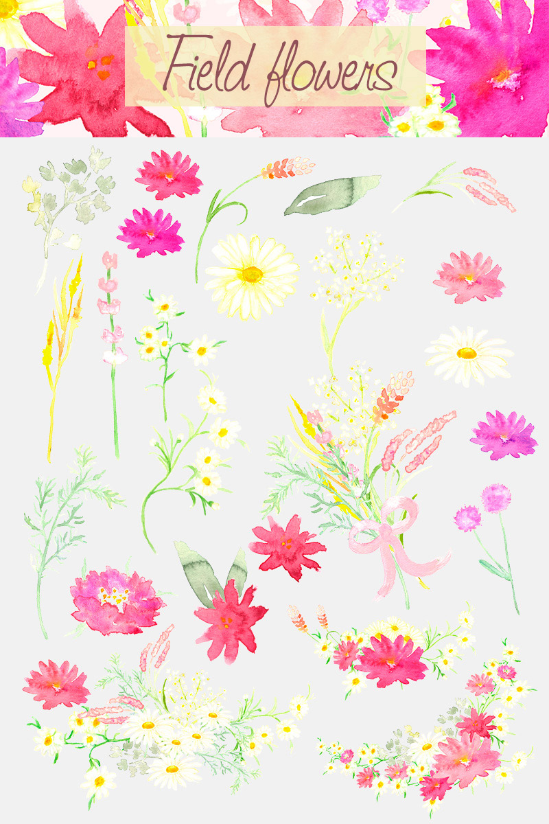 spring watercolor elements - 590 watercolor elements - Spring-Bundle-Preview-09