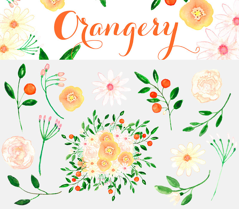 spring watercolor elements - 590 watercolor elements - Spring-Bundle-Preview-19