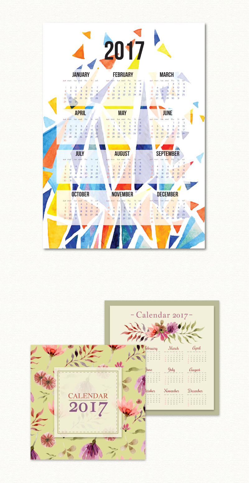 free watercolor calendar - Watercolor-Calendar-Collection-Preview-03