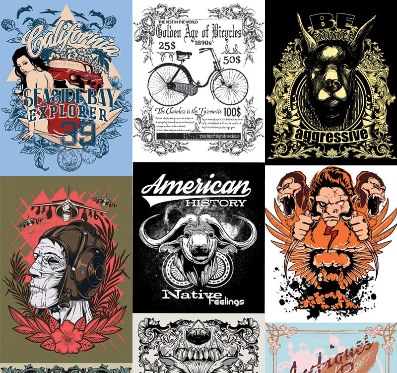 217 t-shirt designs - 217 Tshirt Designs Preview 1