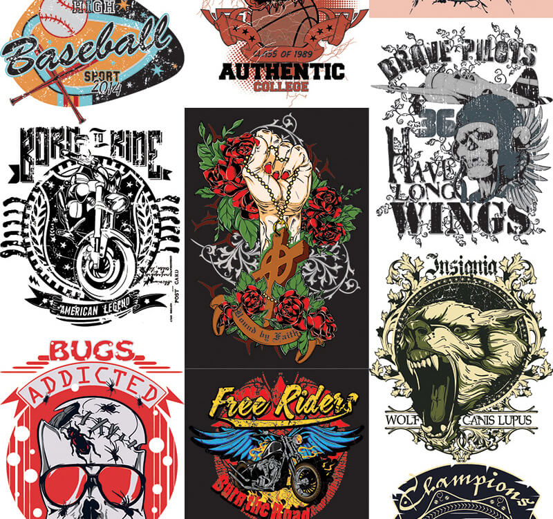 217 t-shirt designs - 217 Tshirt Designs Preview 3