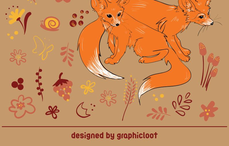 free cute foxes bundle - FREE-Cute-foxes-Preview-2-2