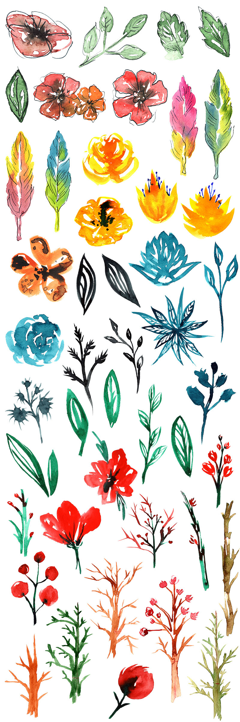 summer watercolor bundle - lovely-summer-watercolor-bundle-2