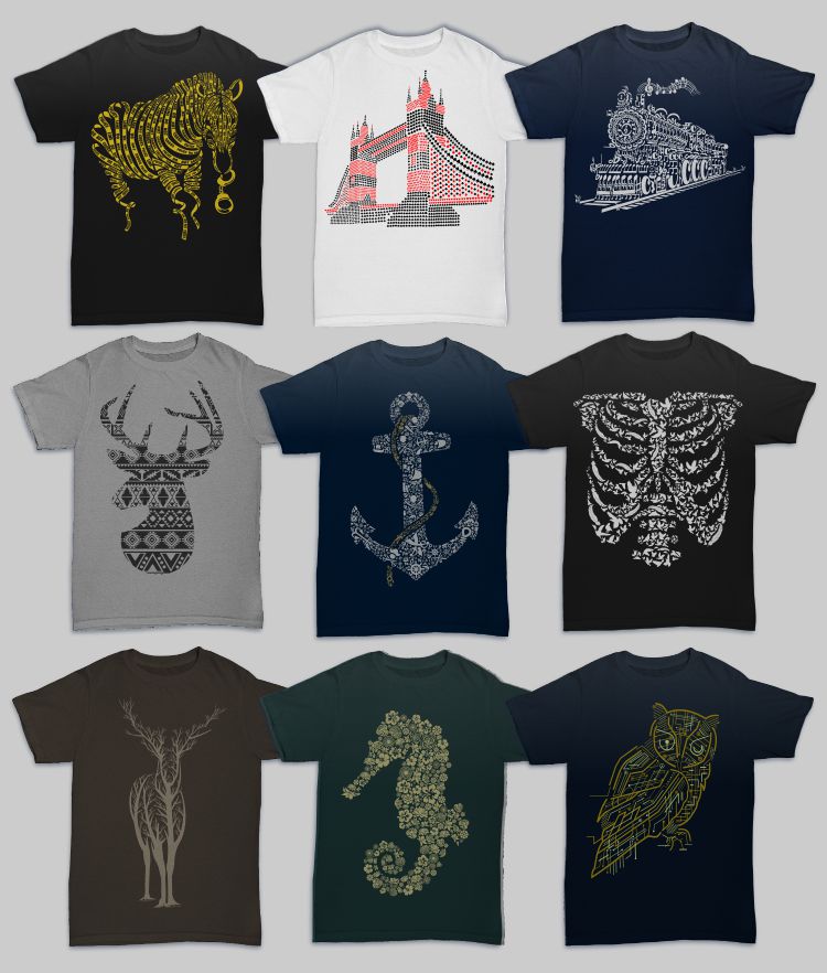 caffein art mega bundle - Graphicloot Preview All Designs 1