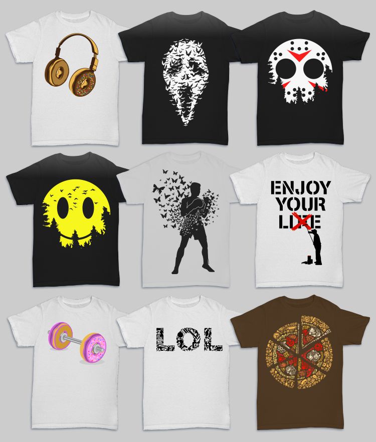 caffein art mega bundle - Graphicloot Preview All Designs 10