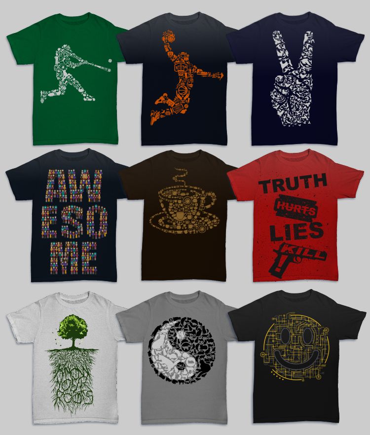 caffein art mega bundle - Graphicloot Preview All Designs 3
