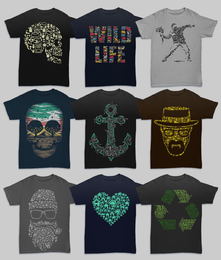 caffein art mega bundle - Graphicloot Preview All Designs 4