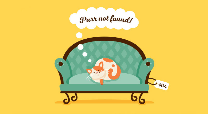 creative 404 error pages - error-404-purr-not-found-Preview-2