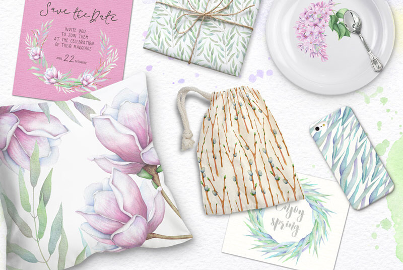 Spring Watercolor Collection 37