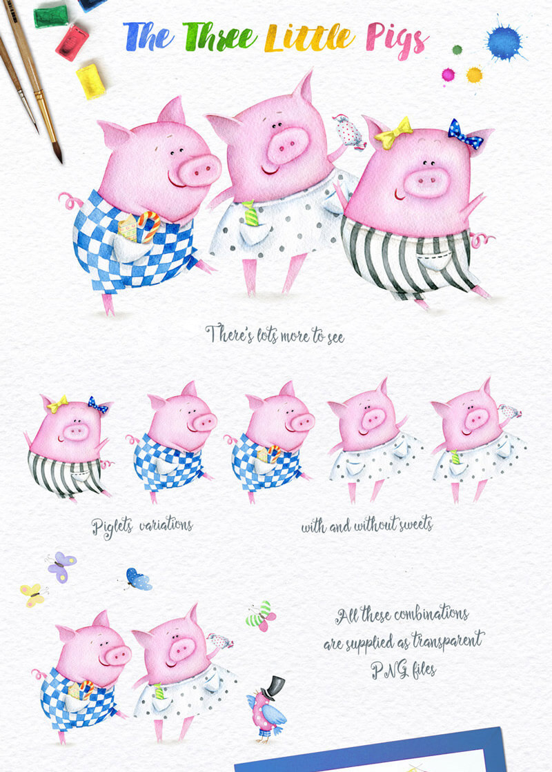 Spring Watercolor Collection 80