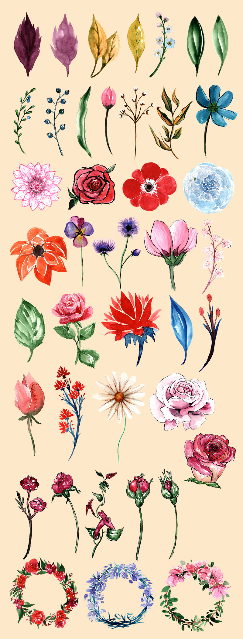 valentine's day design bundle - Valentines-Day-Preview-Elements-05