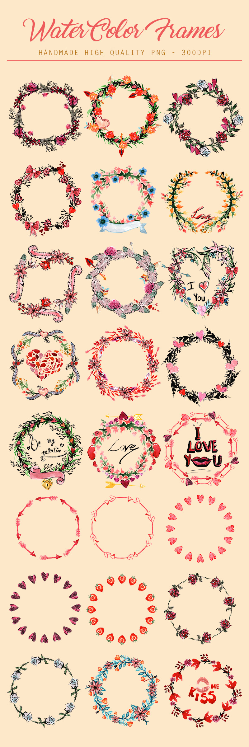 valentine's day design bundle - Valentines-Day-Preview-Elements-06