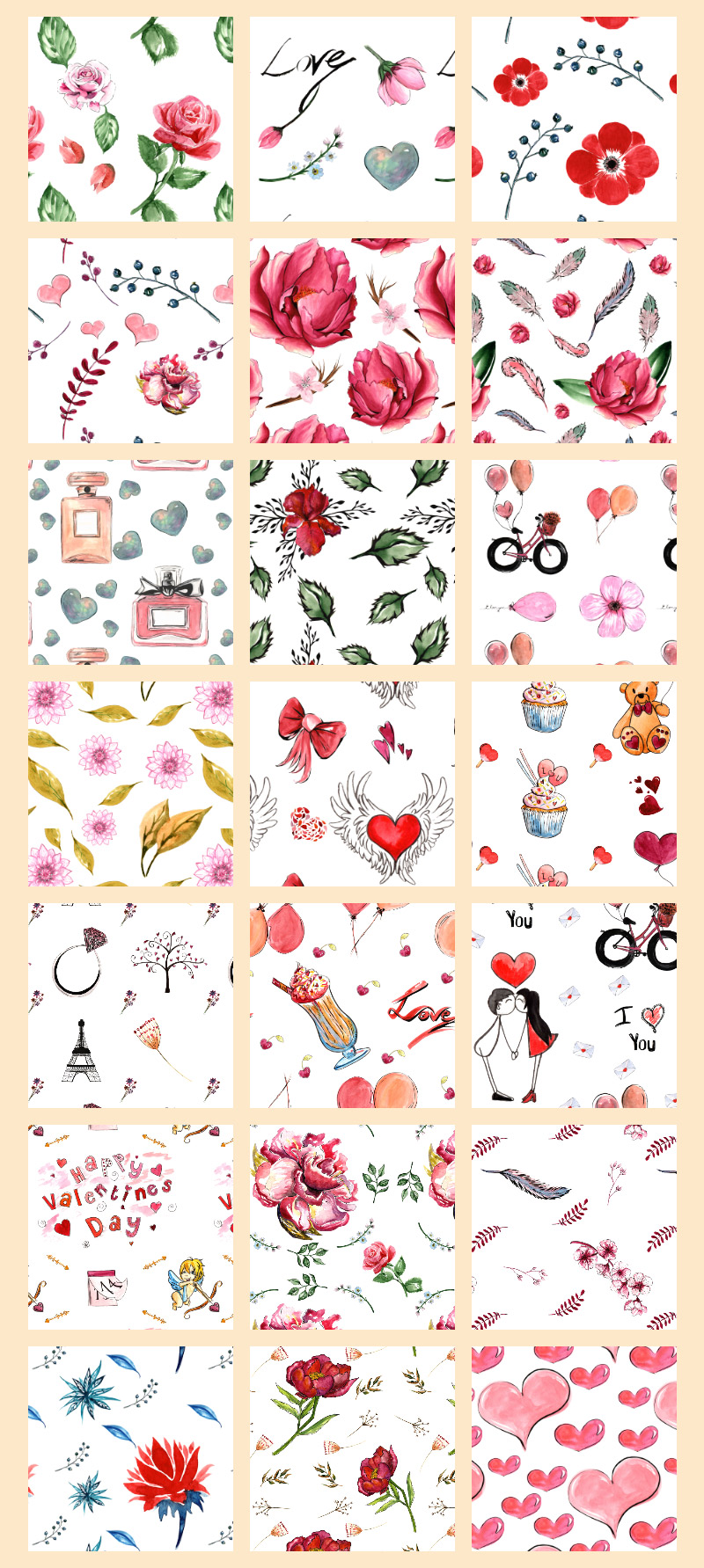 valentine's day design bundle - Valentines-Day-Preview-Elements-17