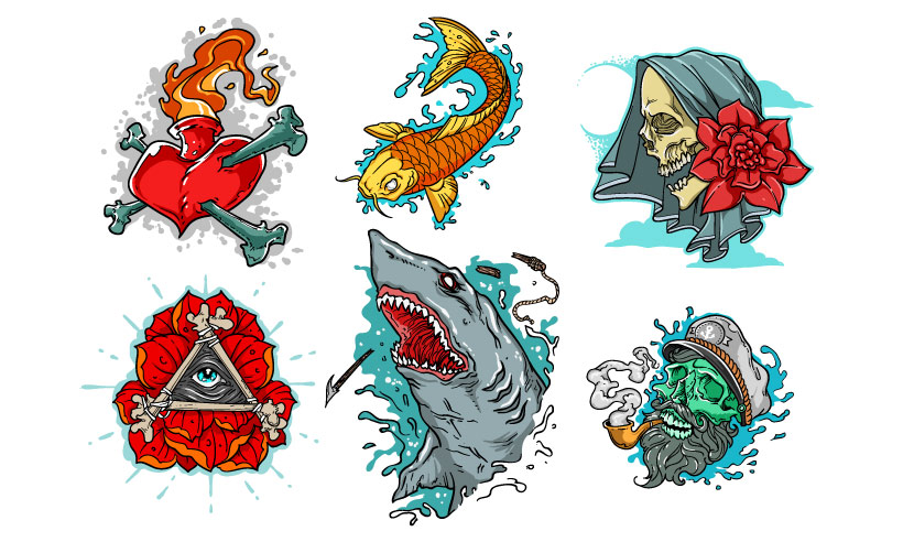 high quality vector graphics - tattoo design ideas