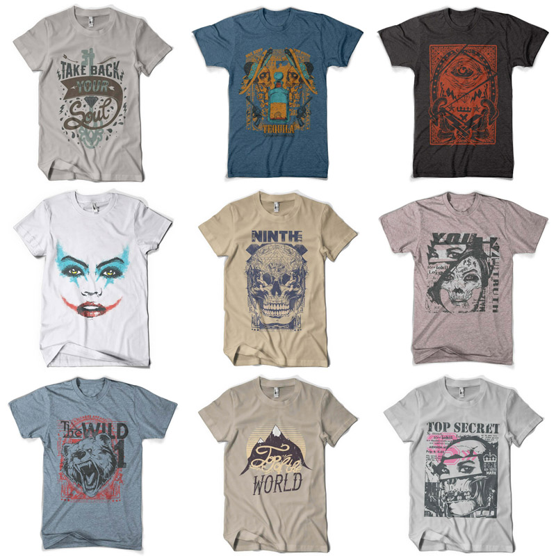 premium t-shirt designs - premium t-shirt vector art - 100-T-shirt-Designs-10
