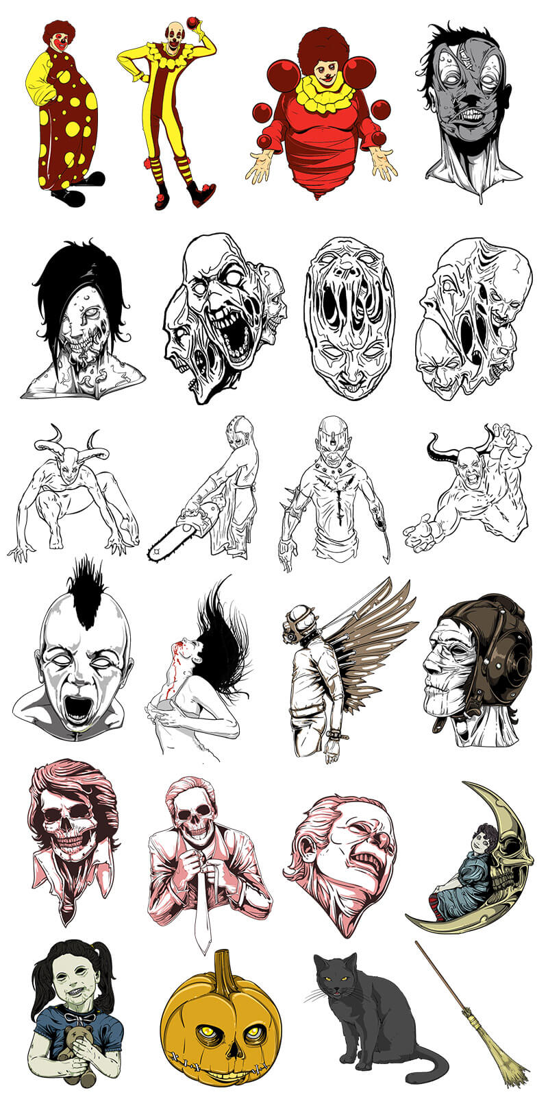 halloween vector design bundle - Halloween Mega Bundle Preview 3
