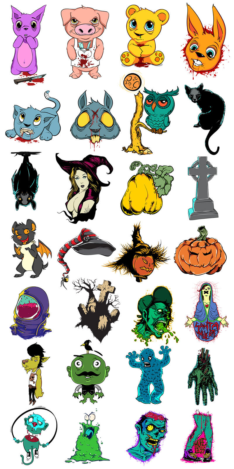 halloween vector design bundle - Halloween Mega Bundle Preview 6