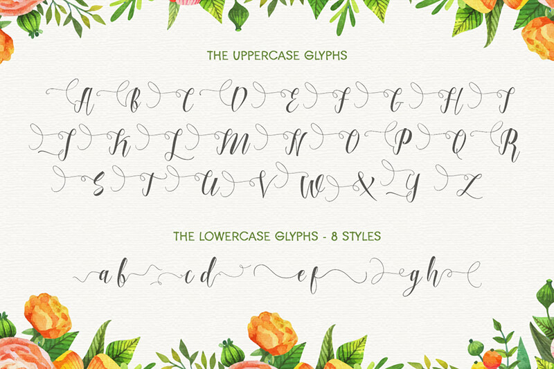 unique calligraphy script fonts - 10 Awesome, unique calligraphy fonts Preview 20