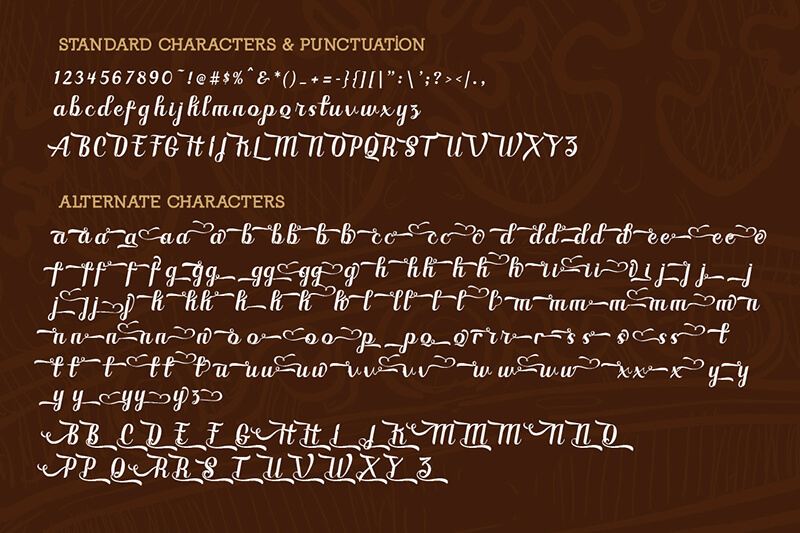unique calligraphy script fonts - 10 Awesome, unique calligraphy fonts Preview 31