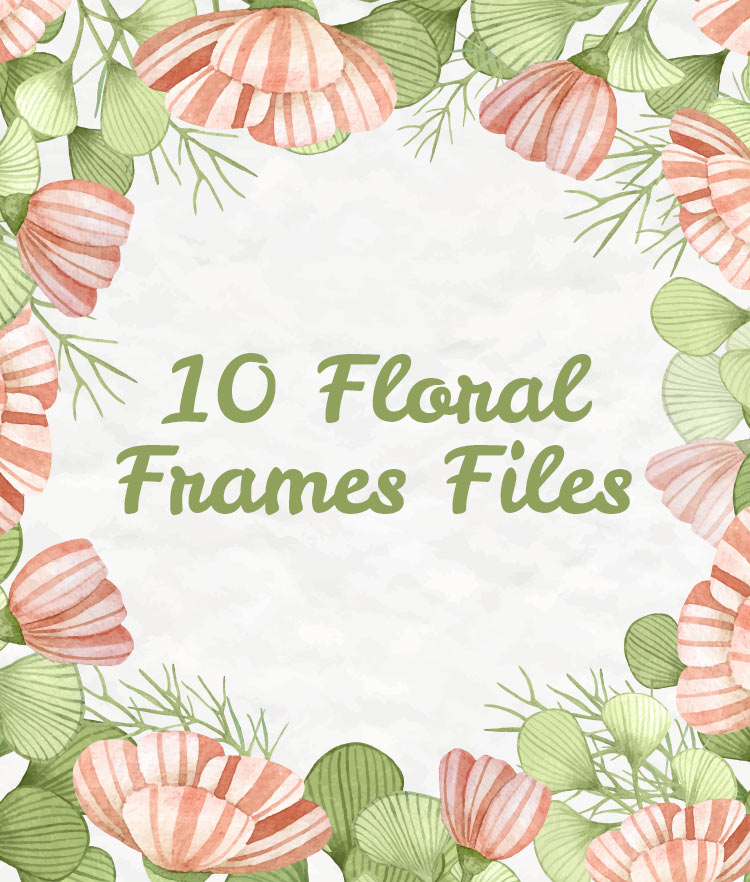 10 Floral Frame Preview Cover