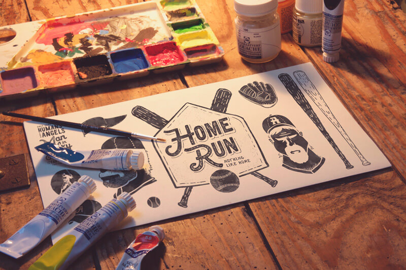 free art mockups - 4 High Quality Art Mockups Preview 02