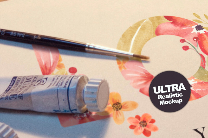 free art mockups - 4 High Quality Art Mockups Preview 03
