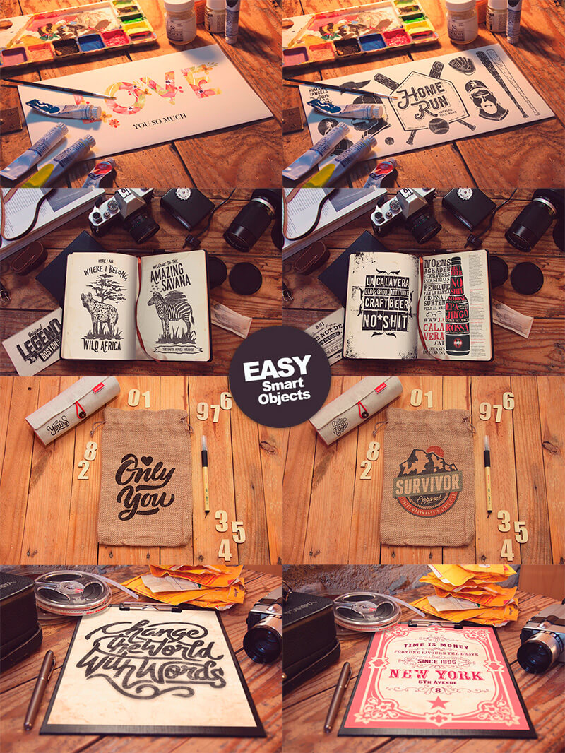 free art mockups - 4 High Quality Art Mockups Preview 18