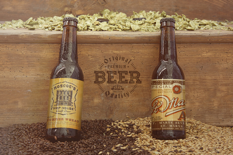 free black tan beer mockup - FREE Black and Tan Beer Mockup Preview 02