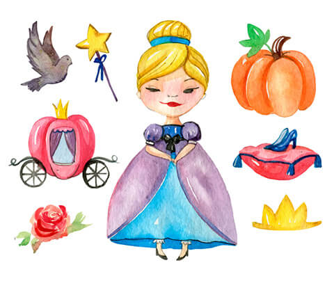 fairy tales watercolor - Fairytales Watercolor Preview 06