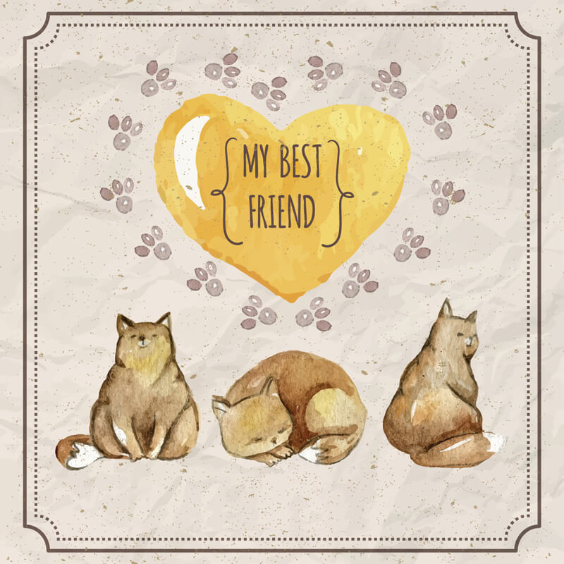 Free Watercolor pets Preview 09