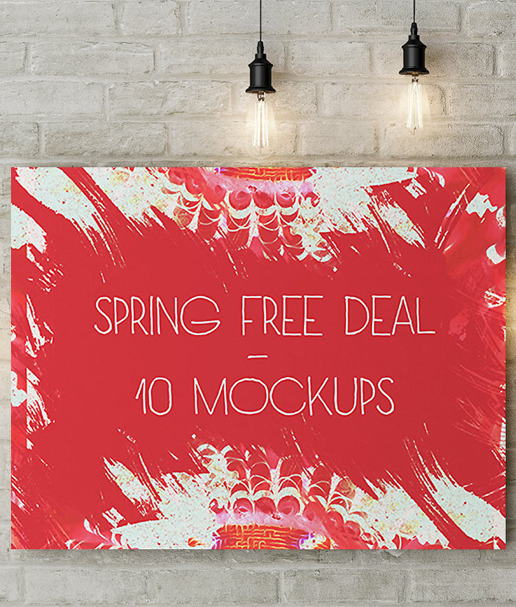 Spring Free Deal 10 Mockups Covor