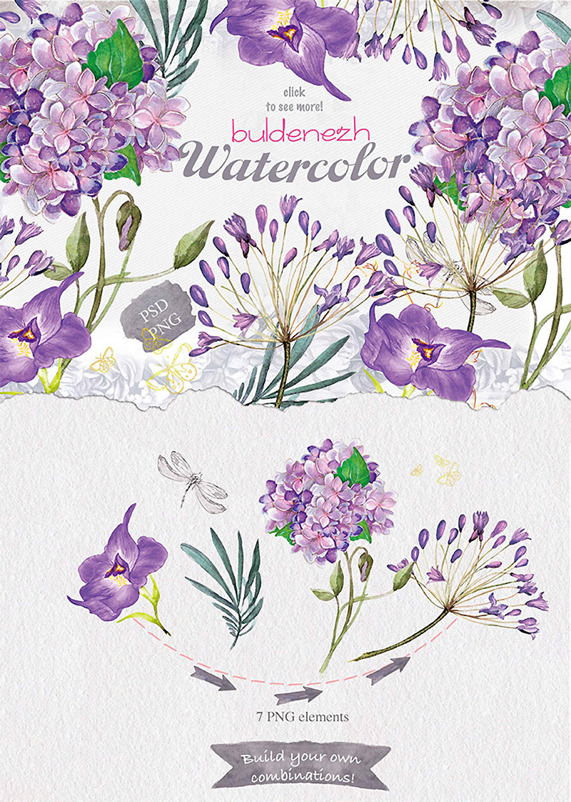 summer watercolor collection - Summers Best Watercolor Collection Preview 01