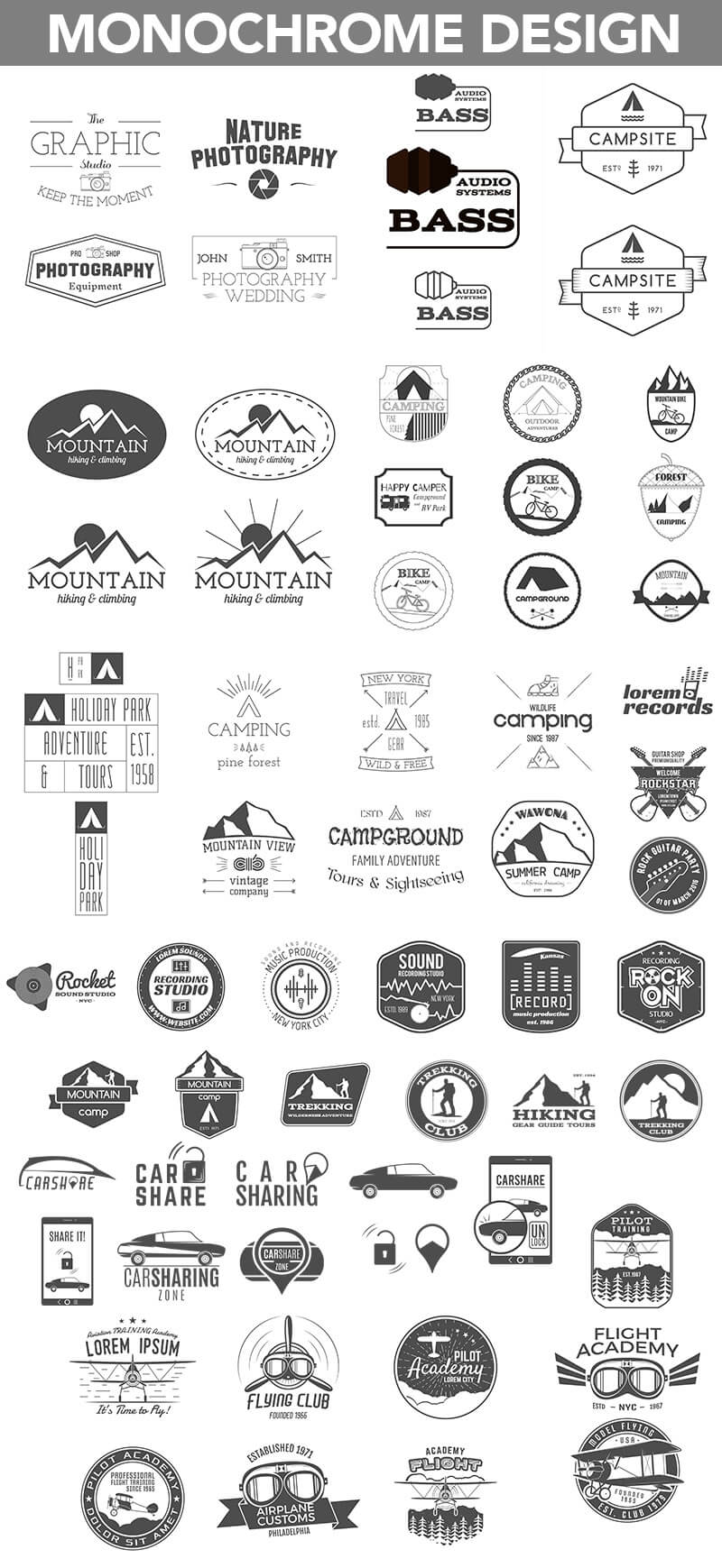 1200+ unique graphic elements - Super Graphics Bundle 1200 elements 01