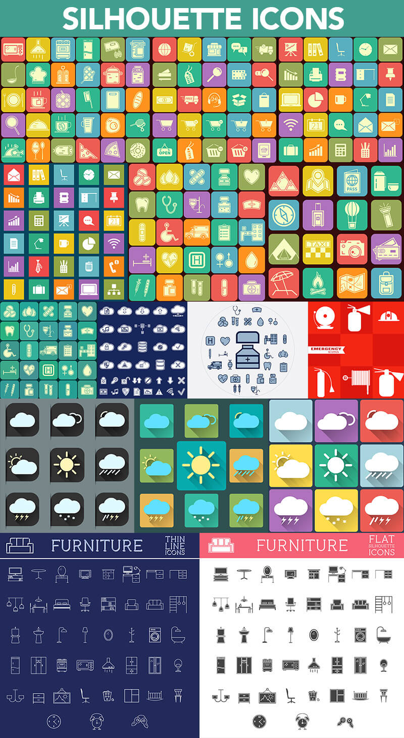 1200+ unique graphic elements - Super Graphics Bundle 1200 elements 15