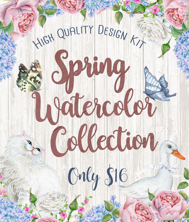 Spring Watercolor Collection Cover Bundle