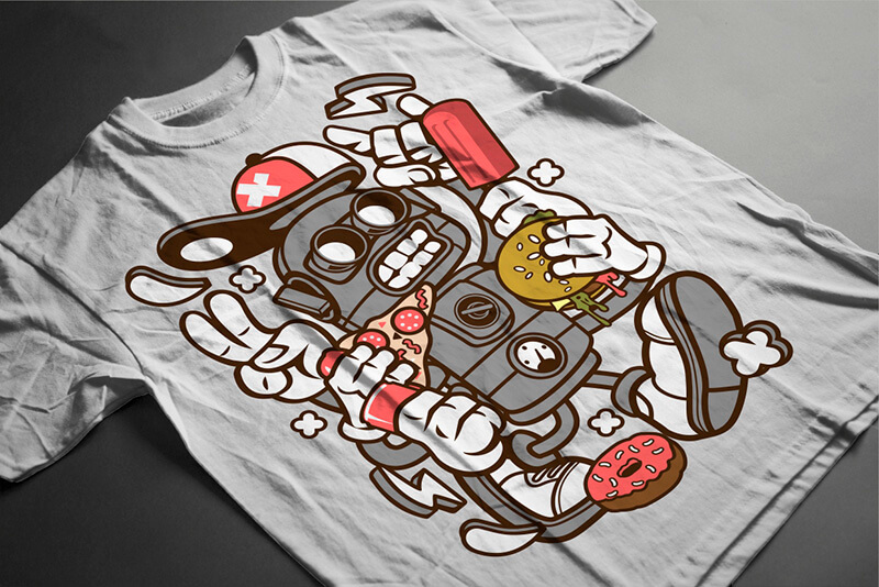 cartoon vector t-shirt designs cartoon - Cartoon Vector Part 2 T shirt Designs Preview 19