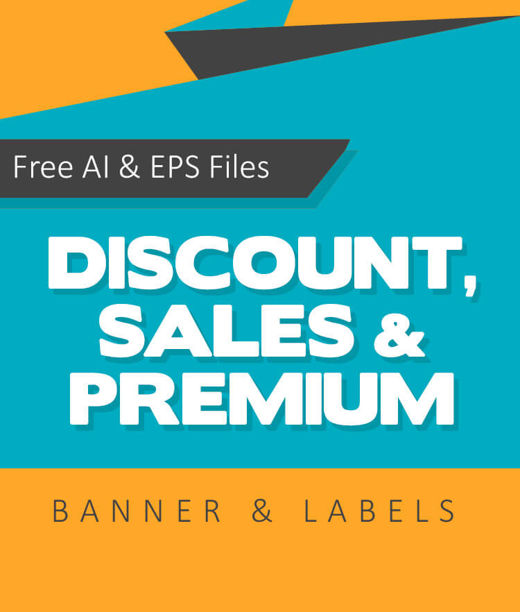 Free Discount sales and premium banner Cover