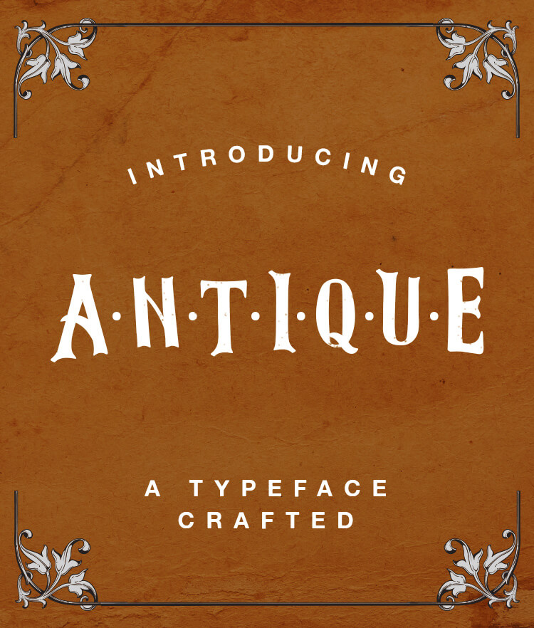 FREE Antique Font Cover