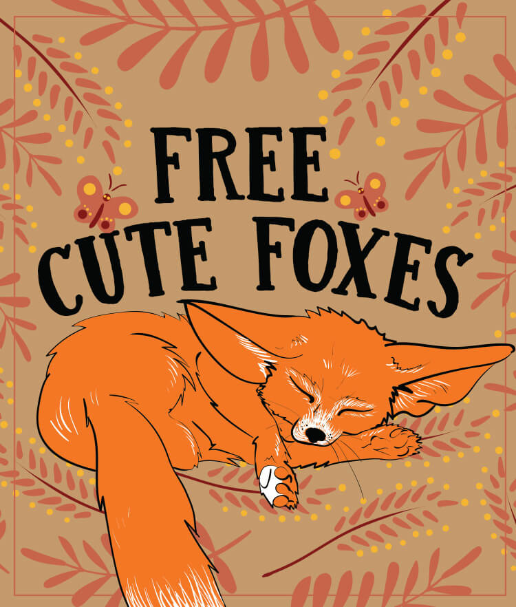 FREE Cute foxes Cover