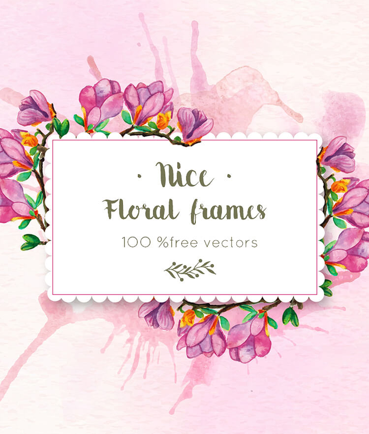 FREE Floral frames Cover