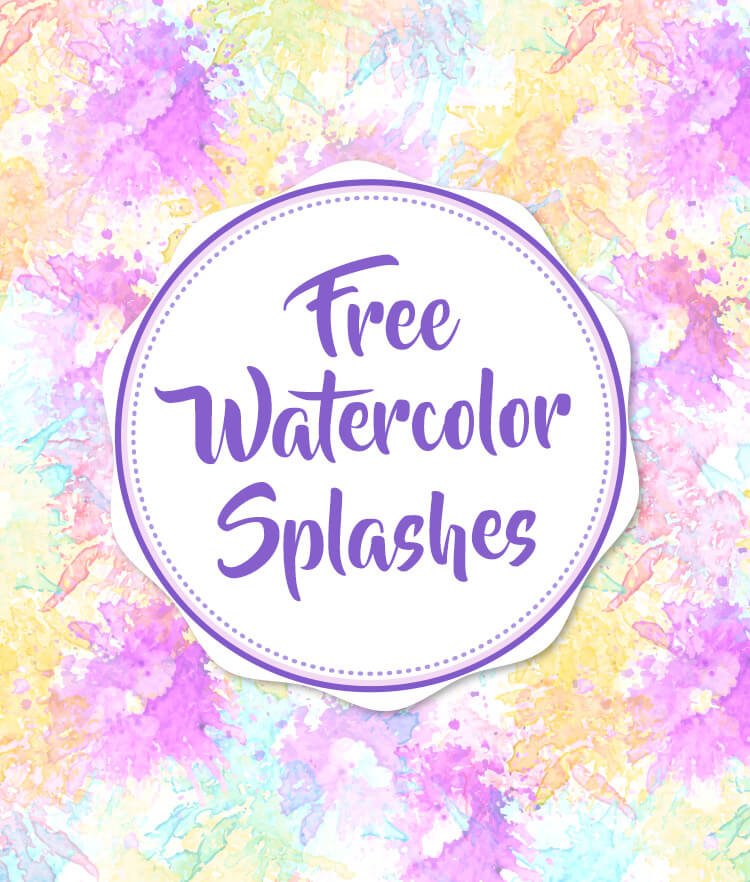 Free Watercolor Splashes Cover