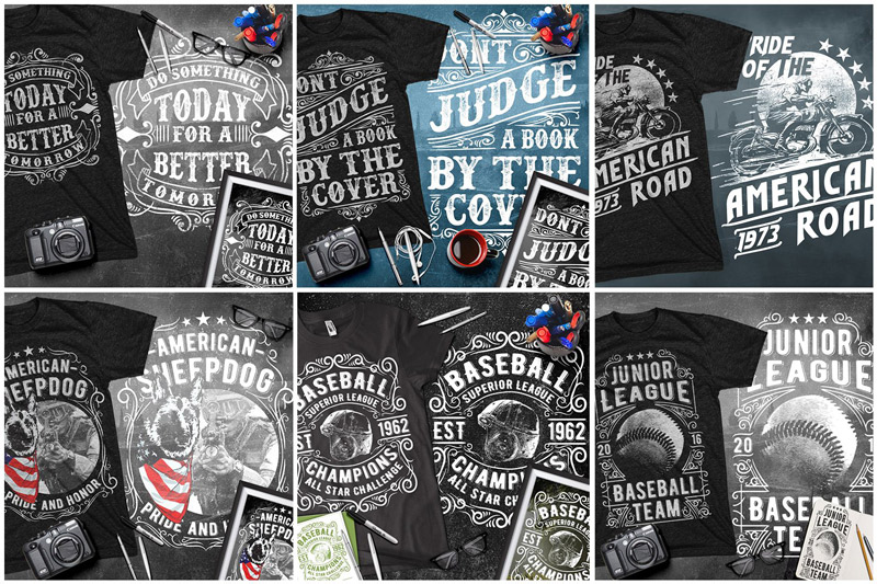 premium t-shirt vector designs - 100-Premium-T-Shirt-Designs-Preview-01