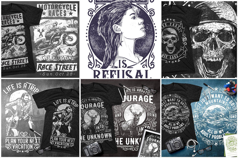premium t-shirt vector designs - 100-Premium-T-Shirt-Designs-Preview-12