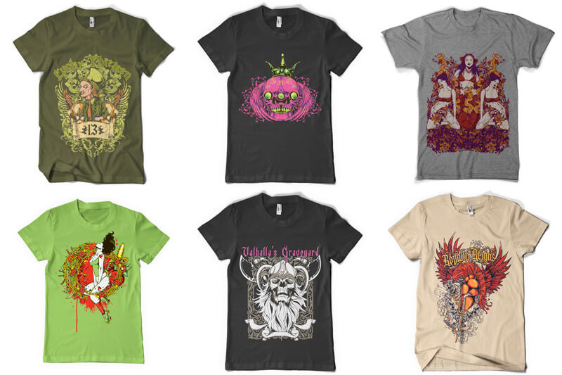 100 t-shirt designs vol 3 - 100 T shirt Designs Vol 3 Preview 16